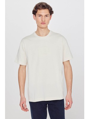 Lee  Mid Logo Bej Erkek T-Shirt L2610041614