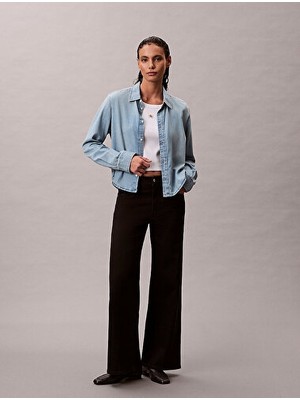 Calvin Klein Kadın Cropped Gömlek