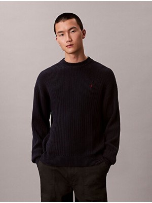 Calvin Klein Erkek Vertical Texture Kazak