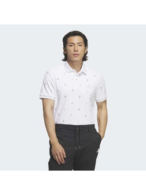 Adidas Monogram Erkek Beyaz Polo Tişört (JY8222)
