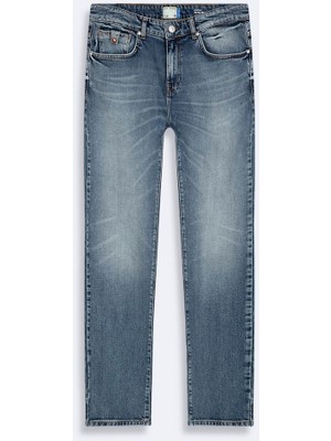 LTB Joshua 200 Düşük Bel Dar Paça Mid Indigo Jean Pantolon