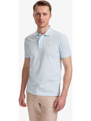 Pierre Cardin Erkek Açık Mavi Slim Fit Basic Tişört 50321128-VR003