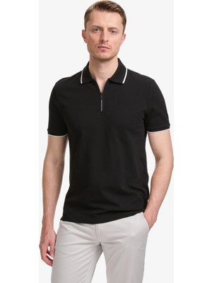 Pierre Cardin Erkek Siyah Slim Fit Tişört 50327873-VR046
