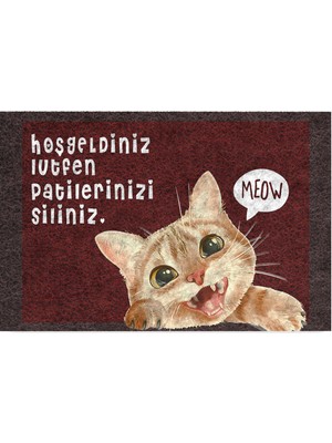 Delixa Tasarımlı Dekoratif Kapı Önü Paspas, Dış Mekan/ev Içi//mutfak/yatak Odası/giriş Paspasları (Patileri