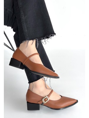Beruflic Galye Taba Cilt Topuklu Ayakkabı Luxury Shoes