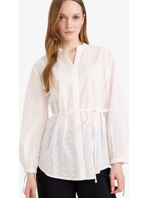 DeFacto Regular Fit Brode Uzun Kollu Tunik G2667AX26SP