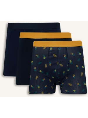 DeFacto Regular Fit Meyve Desenli 3'lü Boxer Set G8597AX26SP