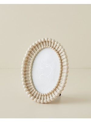 English Home Alicia Polyresin Çerçeve 10X15 cm Krem