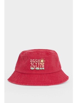 DeFacto Baskılı Pamuklu Bucket Şapka Kız ÇOCUK G6030A826SM