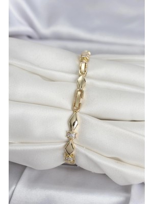 VeraGlobe Buğz Xuping Sütun Model Kadın Bileklik - Buğz