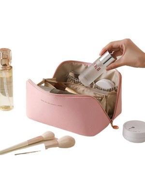 Delixa Seyahat Makyaj Çantası Taşınabilir Organizatörü Çok Fonksiyonlu