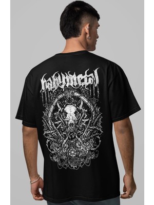 Sevbano Babymetal Rock Metal Müzik Grubu Sırt Baskılı Unisex Oversize Tişört