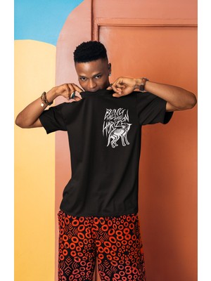 Sevbano Bring Me The Horizon Rock Metal Müzik Grubu Sırt Baskılı Unisex Oversize Tişört