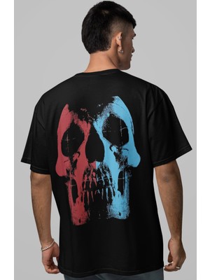 Sevbano Deftones Rock Metal Müzik Grubu Sırt Baskılı Unisex Oversize Tişört