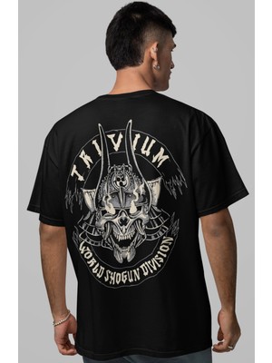 Sevbano Trivium Rock Metal Müzik Grubu Sırt Baskılı Unisex Oversize Tişört