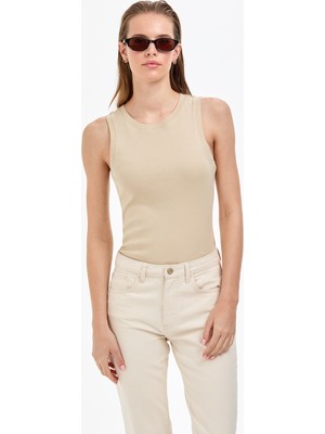 Pierre Cardin Kadın Kum Ex. Slim Fit Örme Bluz 50325446-VR085