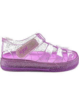 Igor Çocuk Sandalet Star Glitter Cırtlı S10265 Malva/lılac