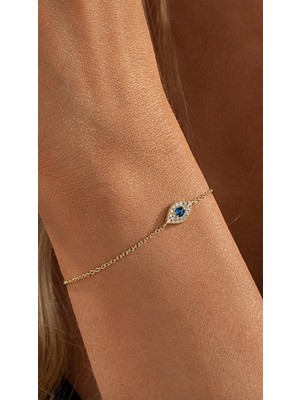 Wind Silver Nazar Bileklik 925 Ayar