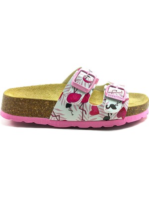 Superfit Ortopedik Çocuk Terlik Çift Bantlı F 800111-1130 Pembe Flamingo Weıb / Pınk