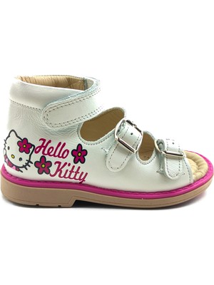 Ortoplus Deri Ortopedik Bebe Sandalet K C725 Hello Kitty