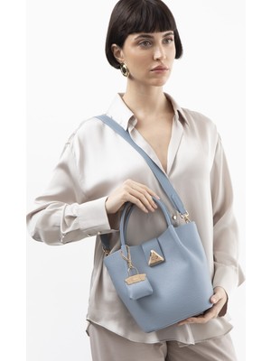 Luvi BYN2346 Mavi Kadın Kol Çantası