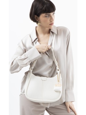 Luvi BYN2364 Beyaz Kadın Kol Çantası