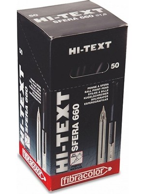 Hi-Text Tükenmez Kalem Mavi 50LI Kutu 661-M