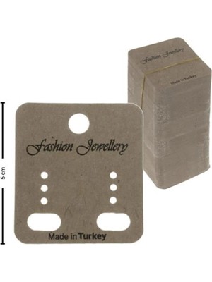 MidasTech Klıpsli 3 Delikli Küpe Kartı Nemere