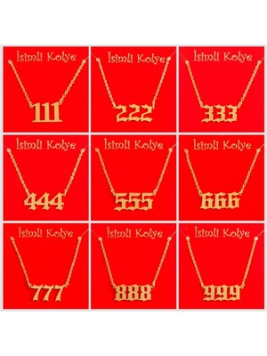 MidasTech Uğurlu Rakamlar Uçlu Kolye Nemere