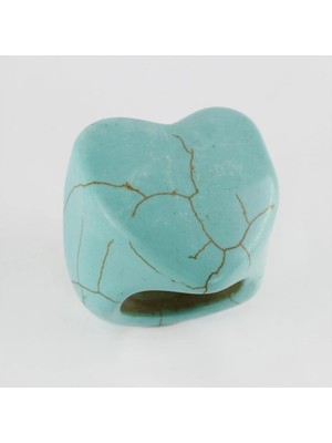 MidasTech Turkuaz Doğaltaş Yüzük Nemere