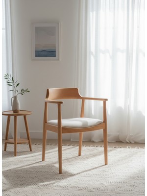 Kleinhaus Furniture Siena Ahşap Sandalye, Masif Ahşap Iskelet