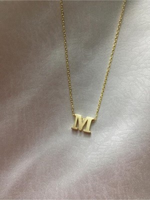 Wind Silver 925 Ayar Gümüş M Harfi Kolye