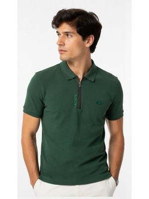 Lacoste Fermuar Yaka Regular Fit Nefti