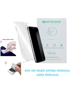 Omix X200 Uyumlu NANO Full Arka Kaplama Esnek ULTRA İnce - SANDEX - EPU HD