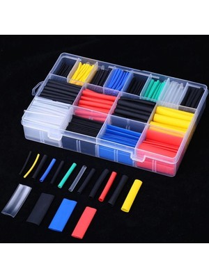 560 Parça Isıyla Daralan Makaron Kablo Koruyucu Kılıf Makaron Kablo Yalıtım Makaron Seti (5477