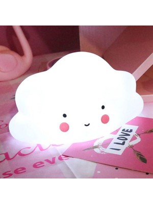 Nuveden Sevimli Bulut Şeklinde LED Dekoratif Gece Lambası Aydınlatması (4881) NVDN-RSGO34