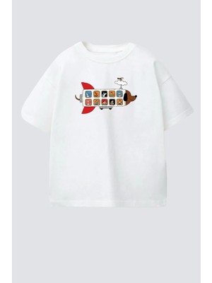 Monila Erkek Çocuk Pamuklu Bisiklet Yaka Baskılı T-Shirt