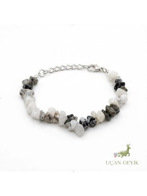 Havlit Doğal Taş Bileklik El Yapımı, Negatif Enerji Önleyici, Huzur ve Denge Taşı