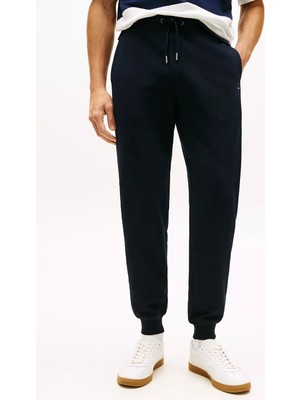 Tommy Hilfiger Erkek Normal Kalıp Pamuklu Beli ve Paçası Lastikli Lacivert Eşofman Altı MW0MW42882-DW5