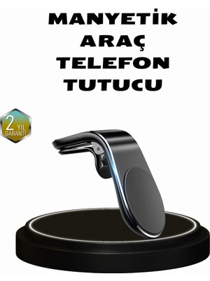 Mrt Teknik 360° Dönebilen Manyetik Araç Telefon Tutucu Sarsıntısız ve Şık Tasarımlı