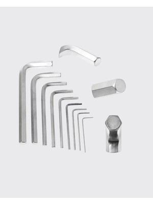 Mrt Teknik 9 Parça Kısa Tip Alyan Seti Isıl Işlemli Profesyonel Kullanım