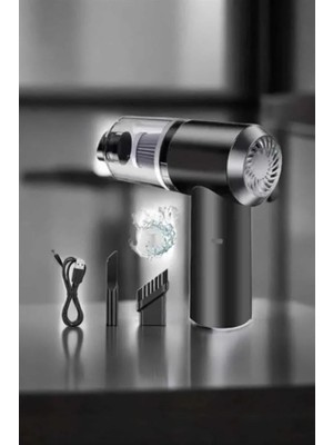 Mrt Teknik Araç Içi Süpürge Filtreli Şarjlı Süpürge Vakumlu Yıkanabilir