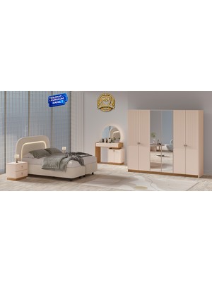 Vieva Selçuk 6 Kapılı Gardırop 100% Mdf– Teslimat & Kurulum Dahil