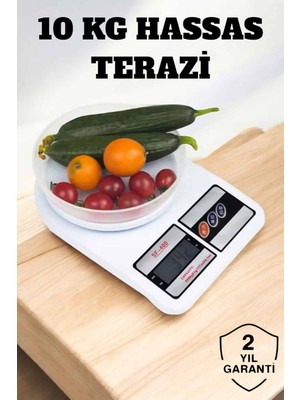 Mrt Teknik Kompakt Tasarım ve Tek Tuşla Sıfırlama Özelliğiyle Kullanımı Kolay Mutfak Tartısı
