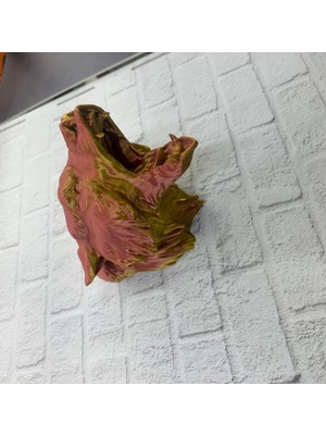 Mrt Teknik Gold Red Jaguar Başı Duvar Aksesuarı Asılabilir Dekoratif 20X16 cm