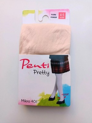 Penti Kız Çocuk Düz Micro 40 Mus Külotlu Çorap