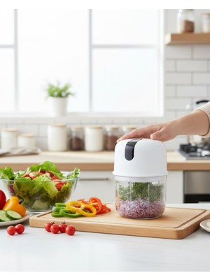 Mini Mutfak Robotu Sarımsak Sebze Doğrayıcı