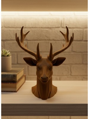 Kahverengi Geyik Biblo 23 cm Dekoratif Tasarım