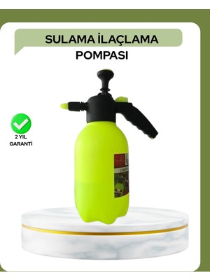 2 Litre Püskürtücü Bakır Nozullu Ayarlı Sprey Temizlik Bahçe