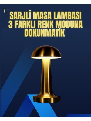 Tasarım Şarjlı Masa Lambası – 1800 Mah Batarya
